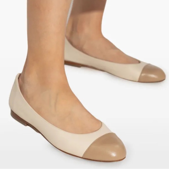 AGL Shoes - AGL Milly Cap Toe Leather Ballet Flats Size 42/11